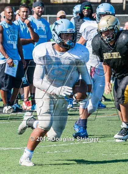 Thumbnail 2 in Tennyson vs Hayward (Scrimmages at Tennyson) photogallery.