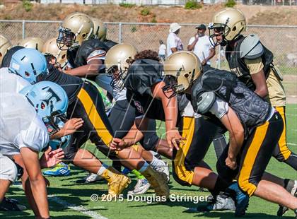 Thumbnail 3 in Tennyson vs Hayward (Scrimmages at Tennyson) photogallery.