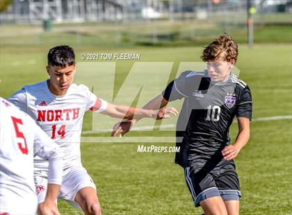 Thumbnail 2 in North vs Blue Valley Northwest (KSHSAA 6A Consolation) photogallery.