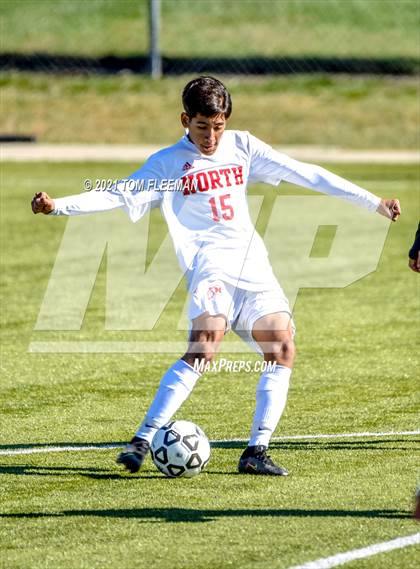 Thumbnail 2 in North vs Blue Valley Northwest (KSHSAA 6A Consolation) photogallery.