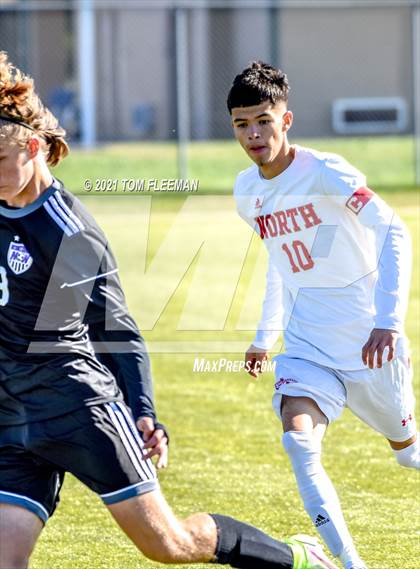 Thumbnail 3 in North vs Blue Valley Northwest (KSHSAA 6A Consolation) photogallery.