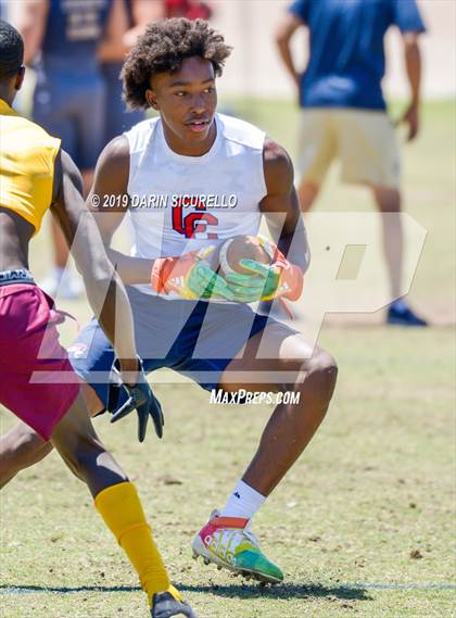 Thumbnail 3 in Centennial vs.  Mountain Pointe (Arizona GBAC 7-on-7 Tournament) photogallery.