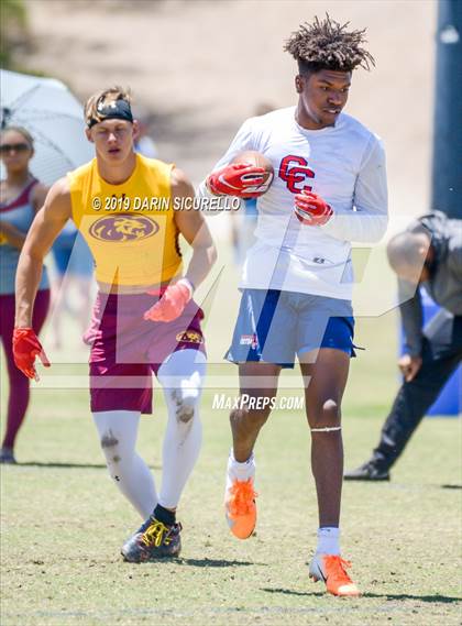 Thumbnail 1 in Centennial vs.  Mountain Pointe (Arizona GBAC 7-on-7 Tournament) photogallery.