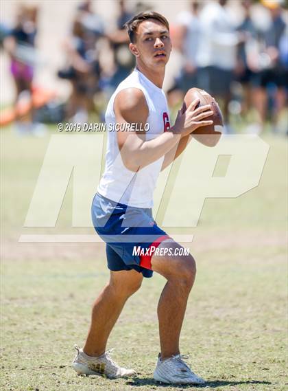 Thumbnail 3 in Centennial vs.  Mountain Pointe (Arizona GBAC 7-on-7 Tournament) photogallery.