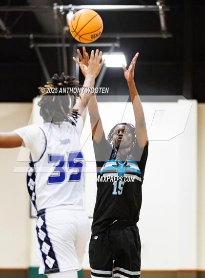 Thumbnail 2 in Riverside Christian Academy vs Combine Academy Varsity (Veterans Showcase 2025) photogallery.