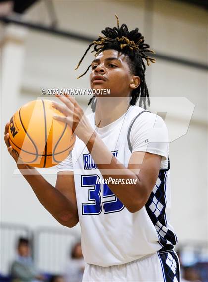 Thumbnail 2 in Riverside Christian Academy vs Combine Academy Varsity (Veterans Showcase 2025) photogallery.