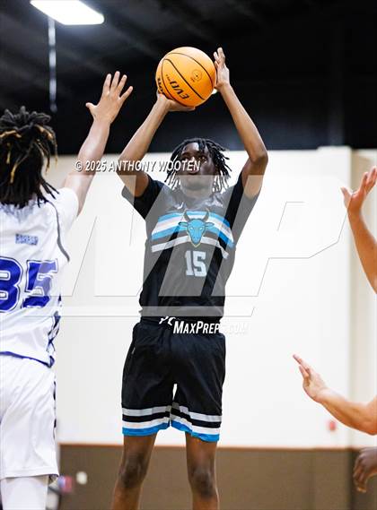 Thumbnail 1 in Riverside Christian Academy vs Combine Academy Varsity (Veterans Showcase 2025) photogallery.