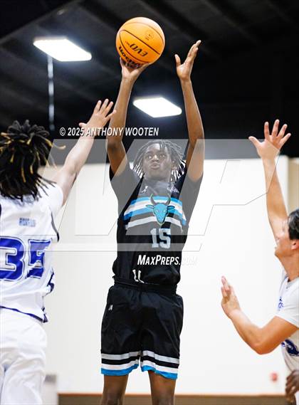 Thumbnail 2 in Riverside Christian Academy vs Combine Academy Varsity (Veterans Showcase 2025) photogallery.