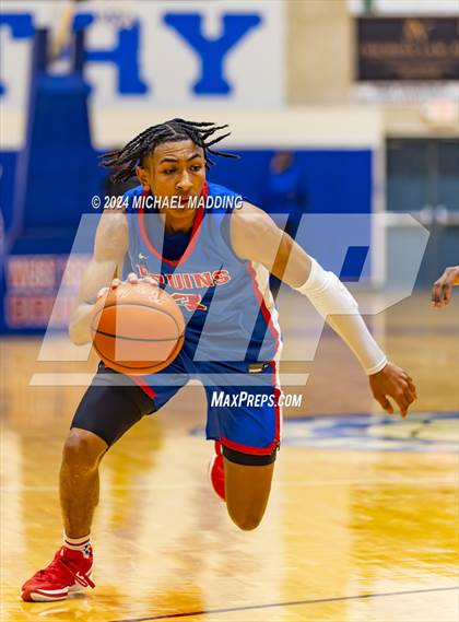 Thumbnail 1 in West Brook vs. Lincoln (Beaumont ISD/YMBL Basketball Tournament) photogallery.