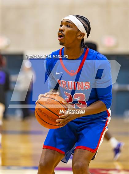 Thumbnail 2 in West Brook vs. Lincoln (Beaumont ISD/YMBL Basketball Tournament) photogallery.