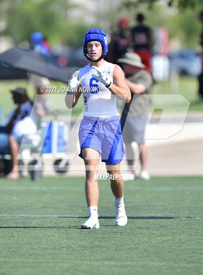 Thumbnail 2 in Mission Veterans Memorial vs Cypress Woods (Division I - Texas State 7-on-7 Tournament) photogallery.