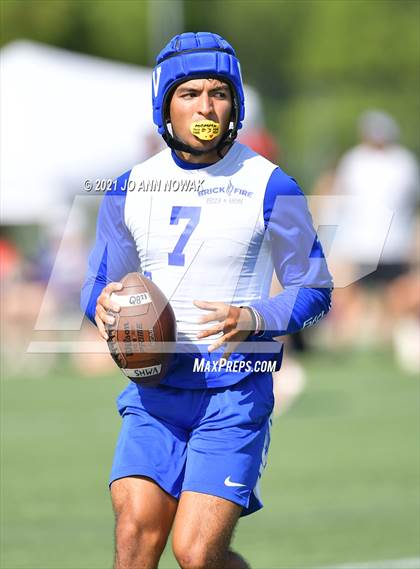 Thumbnail 1 in Mission Veterans Memorial vs Cypress Woods (Division I - Texas State 7-on-7 Tournament) photogallery.
