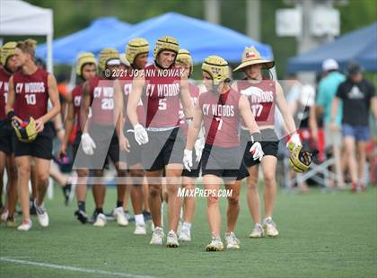 Thumbnail 2 in Mission Veterans Memorial vs Cypress Woods (Division I - Texas State 7-on-7 Tournament) photogallery.
