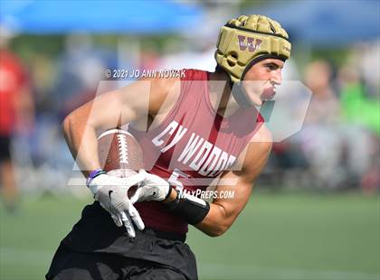 Thumbnail 2 in Mission Veterans Memorial vs Cypress Woods (Division I - Texas State 7-on-7 Tournament) photogallery.