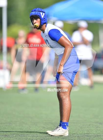Thumbnail 1 in Mission Veterans Memorial vs Cypress Woods (Division I - Texas State 7-on-7 Tournament) photogallery.