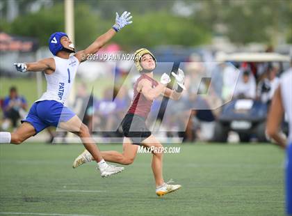 Thumbnail 1 in Mission Veterans Memorial vs Cypress Woods (Division I - Texas State 7-on-7 Tournament) photogallery.