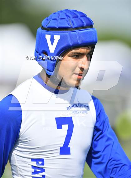 Thumbnail 2 in Mission Veterans Memorial vs Cypress Woods (Division I - Texas State 7-on-7 Tournament) photogallery.