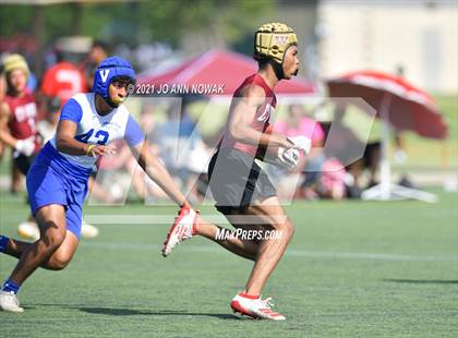 Thumbnail 1 in Mission Veterans Memorial vs Cypress Woods (Division I - Texas State 7-on-7 Tournament) photogallery.