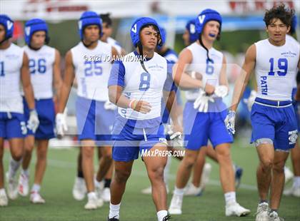 Thumbnail 1 in Mission Veterans Memorial vs Cypress Woods (Division I - Texas State 7-on-7 Tournament) photogallery.