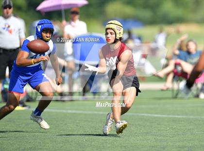 Thumbnail 3 in Mission Veterans Memorial vs Cypress Woods (Division I - Texas State 7-on-7 Tournament) photogallery.