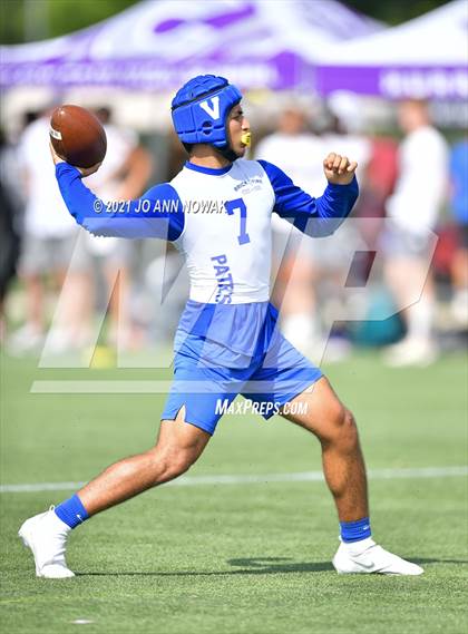 Thumbnail 1 in Mission Veterans Memorial vs Cypress Woods (Division I - Texas State 7-on-7 Tournament) photogallery.