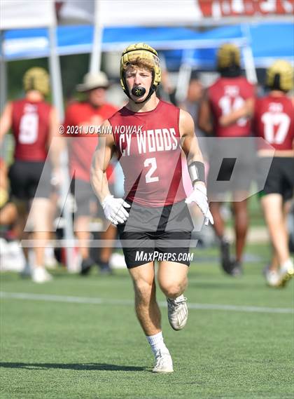 Thumbnail 3 in Mission Veterans Memorial vs Cypress Woods (Division I - Texas State 7-on-7 Tournament) photogallery.
