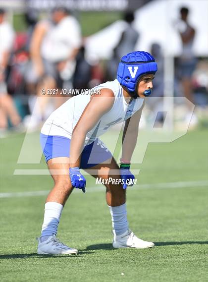 Thumbnail 2 in Mission Veterans Memorial vs Cypress Woods (Division I - Texas State 7-on-7 Tournament) photogallery.