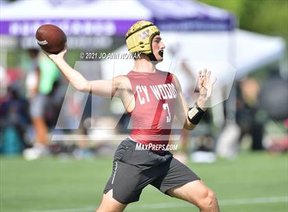 Thumbnail 2 in Mission Veterans Memorial vs Cypress Woods (Division I - Texas State 7-on-7 Tournament) photogallery.