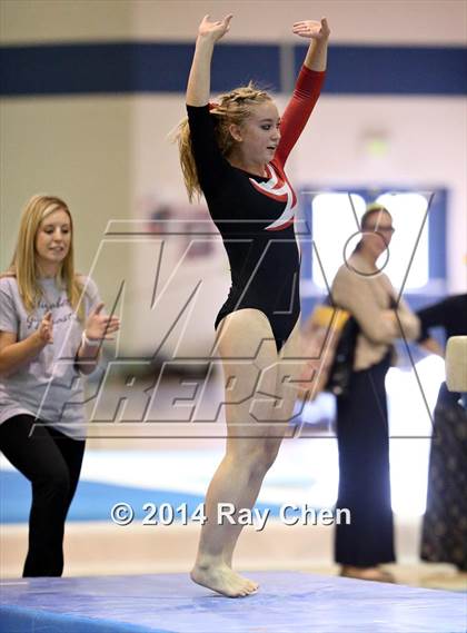 Thumbnail 1 in CHSAA 4A Gymnastics Prelim photogallery.