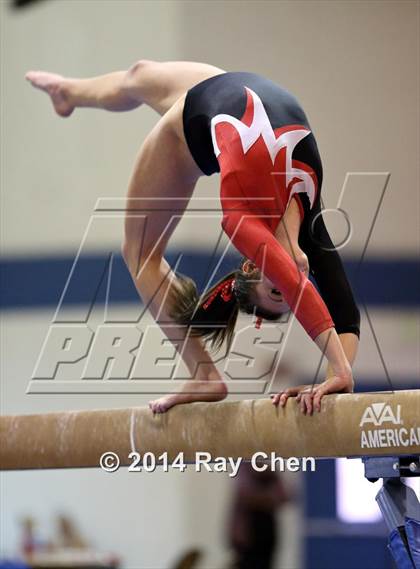 Thumbnail 2 in CHSAA 4A Gymnastics Prelim photogallery.