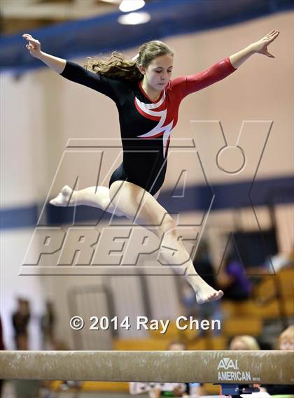 Thumbnail 1 in CHSAA 4A Gymnastics Prelim photogallery.