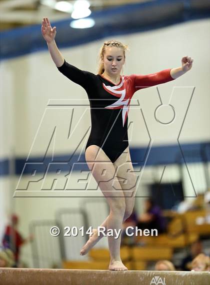Thumbnail 1 in CHSAA 4A Gymnastics Prelim photogallery.