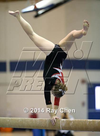 Thumbnail 2 in CHSAA 4A Gymnastics Prelim photogallery.