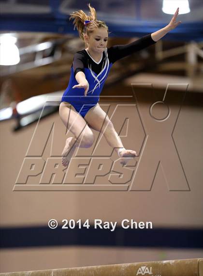 Thumbnail 2 in CHSAA 4A Gymnastics Prelim photogallery.