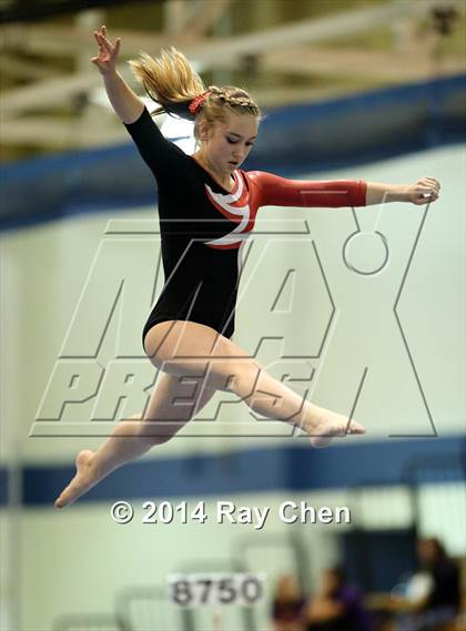 Thumbnail 2 in CHSAA 4A Gymnastics Prelim photogallery.