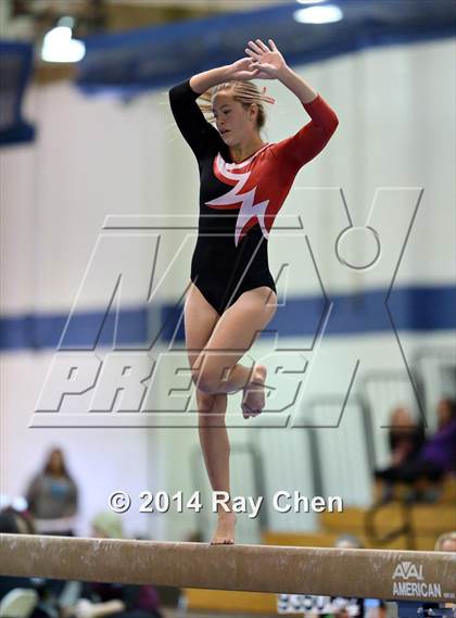 Thumbnail 3 in CHSAA 4A Gymnastics Prelim photogallery.