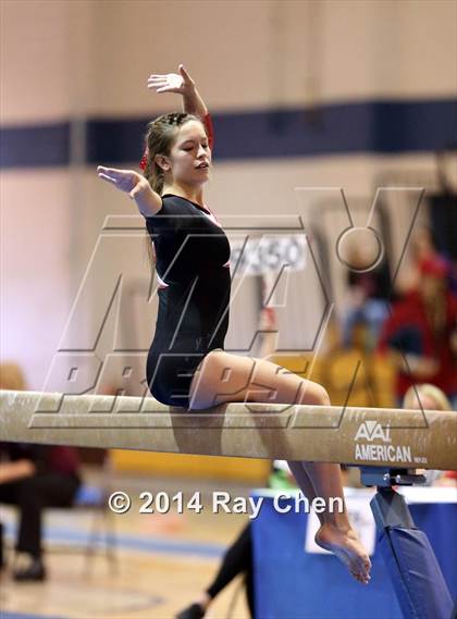 Thumbnail 1 in CHSAA 4A Gymnastics Prelim photogallery.