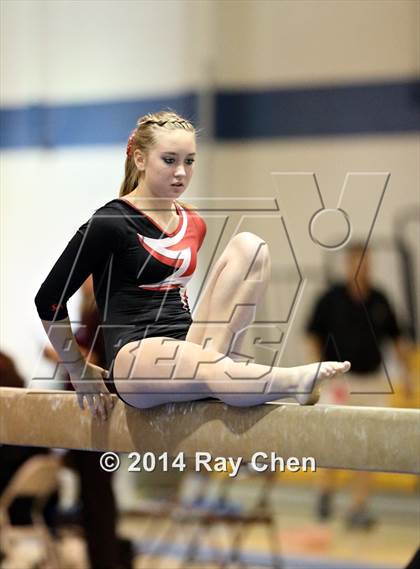 Thumbnail 2 in CHSAA 4A Gymnastics Prelim photogallery.