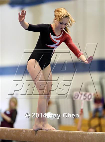 Thumbnail 3 in CHSAA 4A Gymnastics Prelim photogallery.