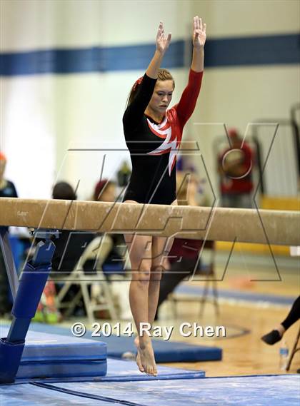 Thumbnail 1 in CHSAA 4A Gymnastics Prelim photogallery.