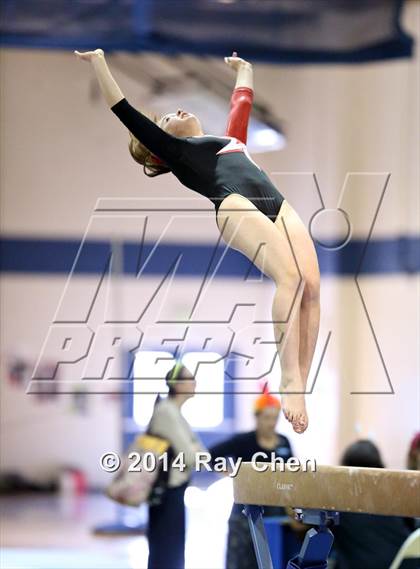 Thumbnail 2 in CHSAA 4A Gymnastics Prelim photogallery.