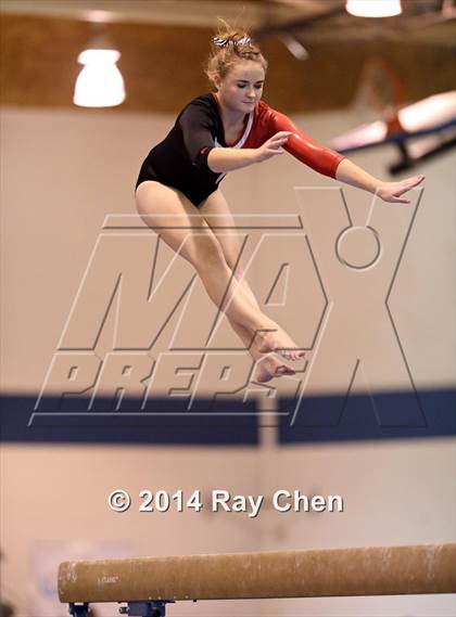 Thumbnail 1 in CHSAA 4A Gymnastics Prelim photogallery.
