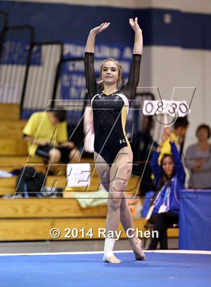 Thumbnail 1 in CHSAA 4A Gymnastics Prelim photogallery.