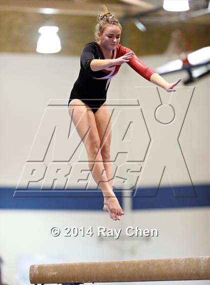 Thumbnail 3 in CHSAA 4A Gymnastics Prelim photogallery.