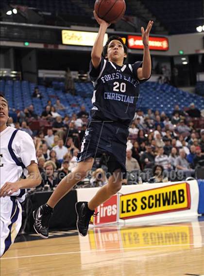 Thumbnail 3 in Forest Lake Christian vs. Bradshaw Christian (CIF SJS D5 Final) photogallery.
