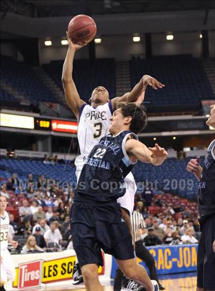 Thumbnail 3 in Forest Lake Christian vs. Bradshaw Christian (CIF SJS D5 Final) photogallery.