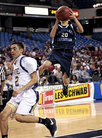 Thumbnail 2 in Forest Lake Christian vs. Bradshaw Christian (CIF SJS D5 Final) photogallery.
