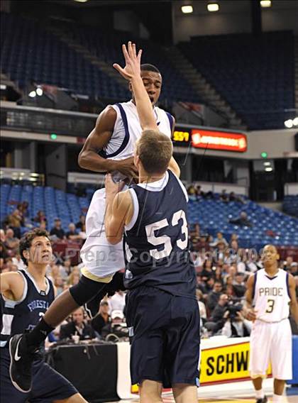 Thumbnail 2 in Forest Lake Christian vs. Bradshaw Christian (CIF SJS D5 Final) photogallery.
