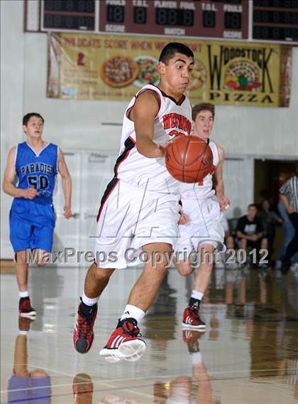 Thumbnail 1 in Paradise Adventist Academy vs. Westwood (CIF NS D6 Final) photogallery.