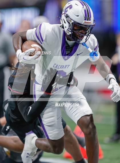 Thumbnail 3 in Hebron Christian vs. Calvary Day (GHSA Private Championship) photogallery.